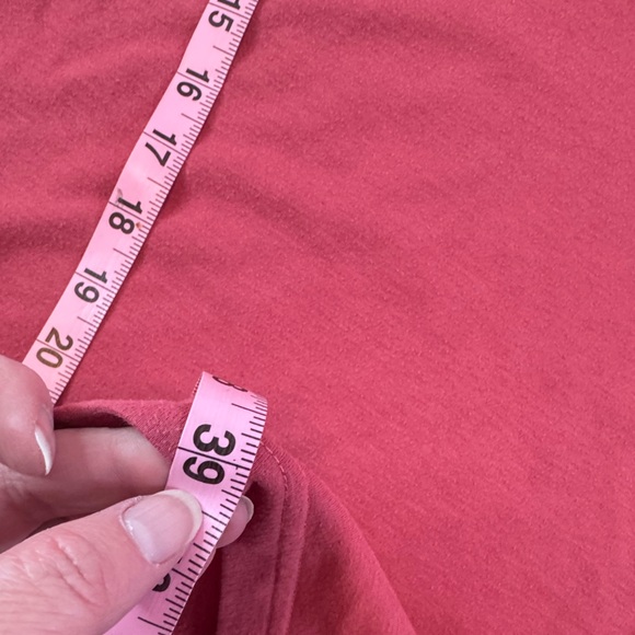 Woman Within 2X Pink Lace-Up Shift Dress Pockets 3/4 Sleeve Plus Size 26W/28W - Picture 12 of 13